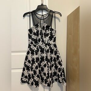 BCBGeneration black and white dress with mesh